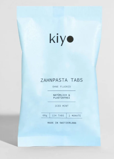 KIYO Refill Zahnpasta Tabs ohne Fluorid Iced Mint