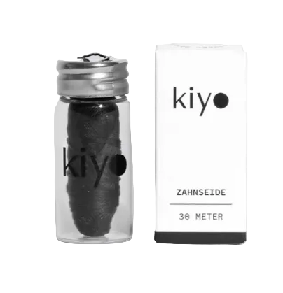 KIYO Zahnseide Charcoal - Cocos