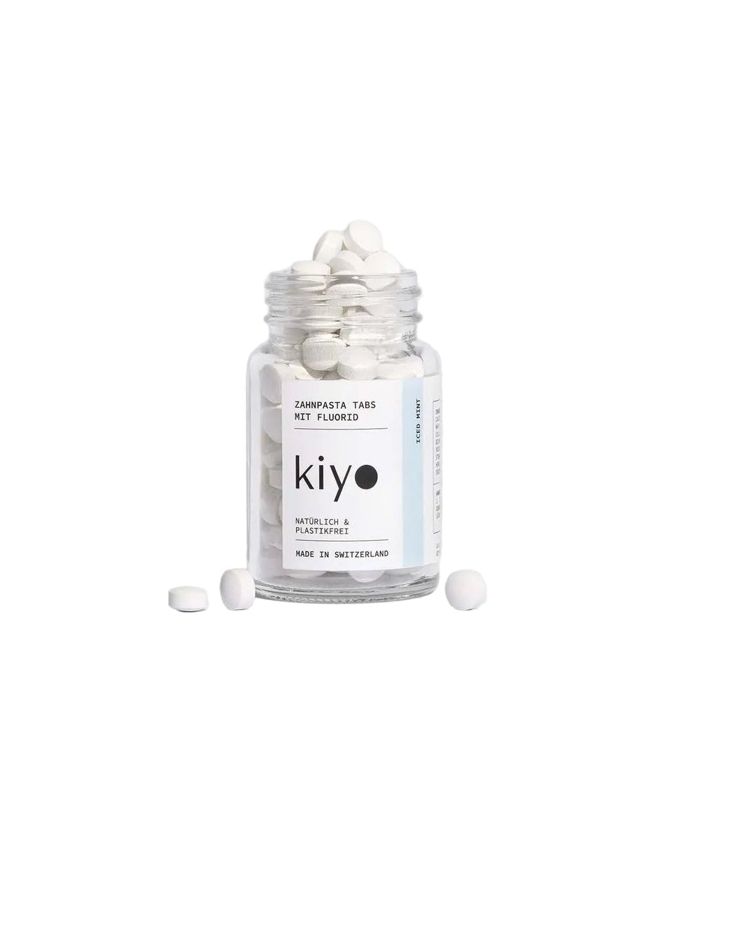 KIYO Zahnpasta Tabs mit Fluorid 124 Tabs Iced Mint